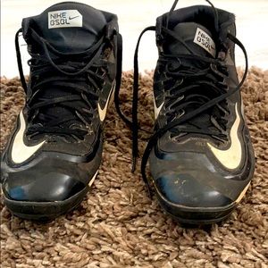 Nike huarache baseball cleats men 11.5 bla…